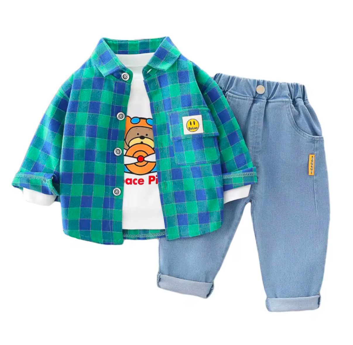 Boy Explorer 3-Piece Toddler Outfit