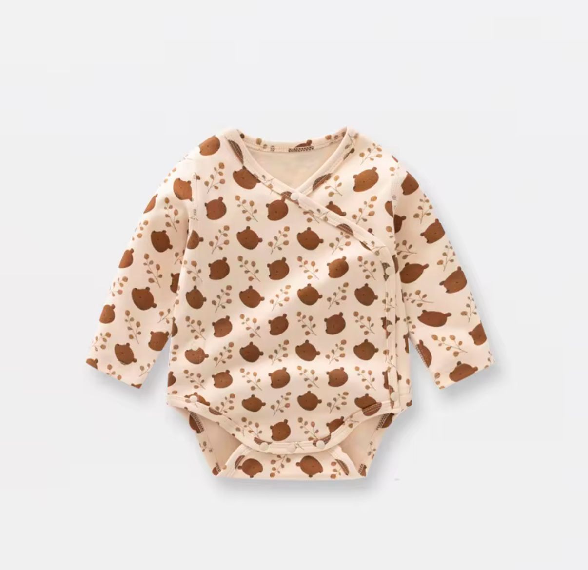 Bear & Branch Wrap-Style 3-Set Baby Bodysuit