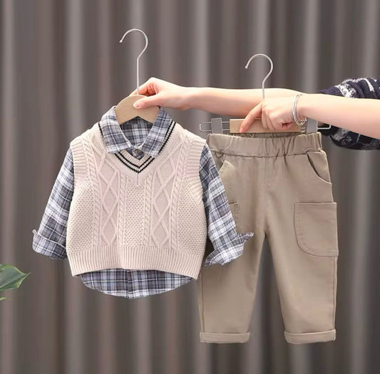 Set-3 Boys knitted sweater set