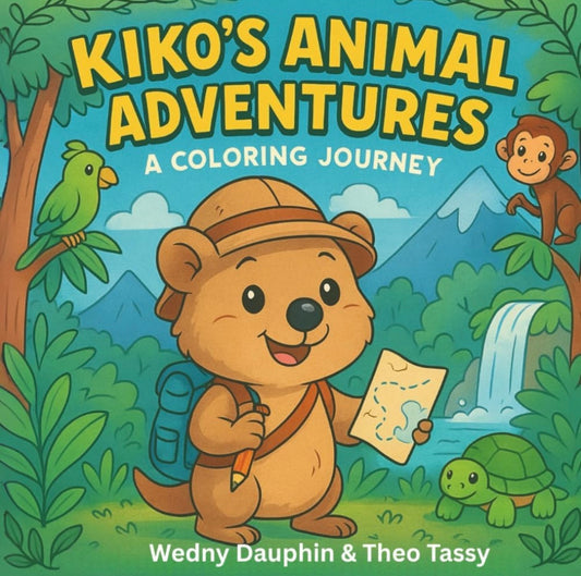 Kiko’s Animal Adventures Coloring journey .