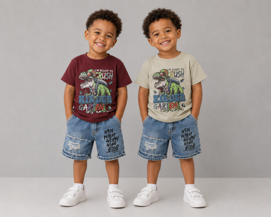 Dino Adventure Denim Set
