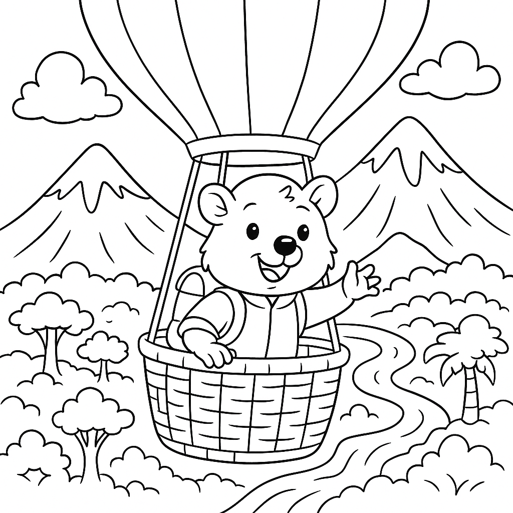 Kiko’s Animal Adventures Coloring journey .