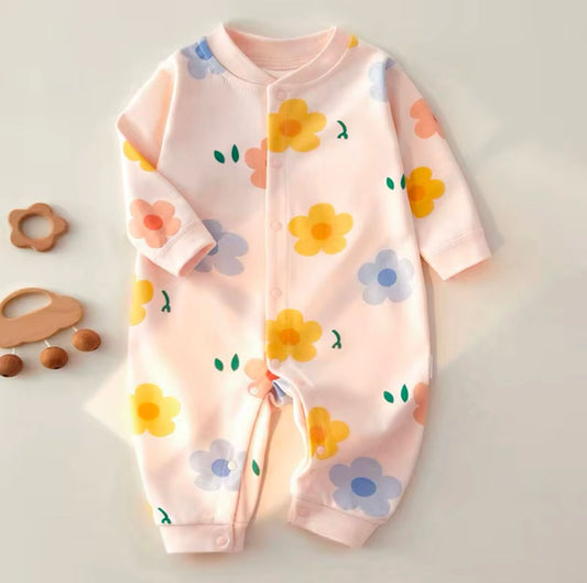 Pink Flower Jumpsuit