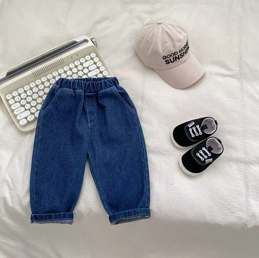 Dark Blue Baby Girl Jeans