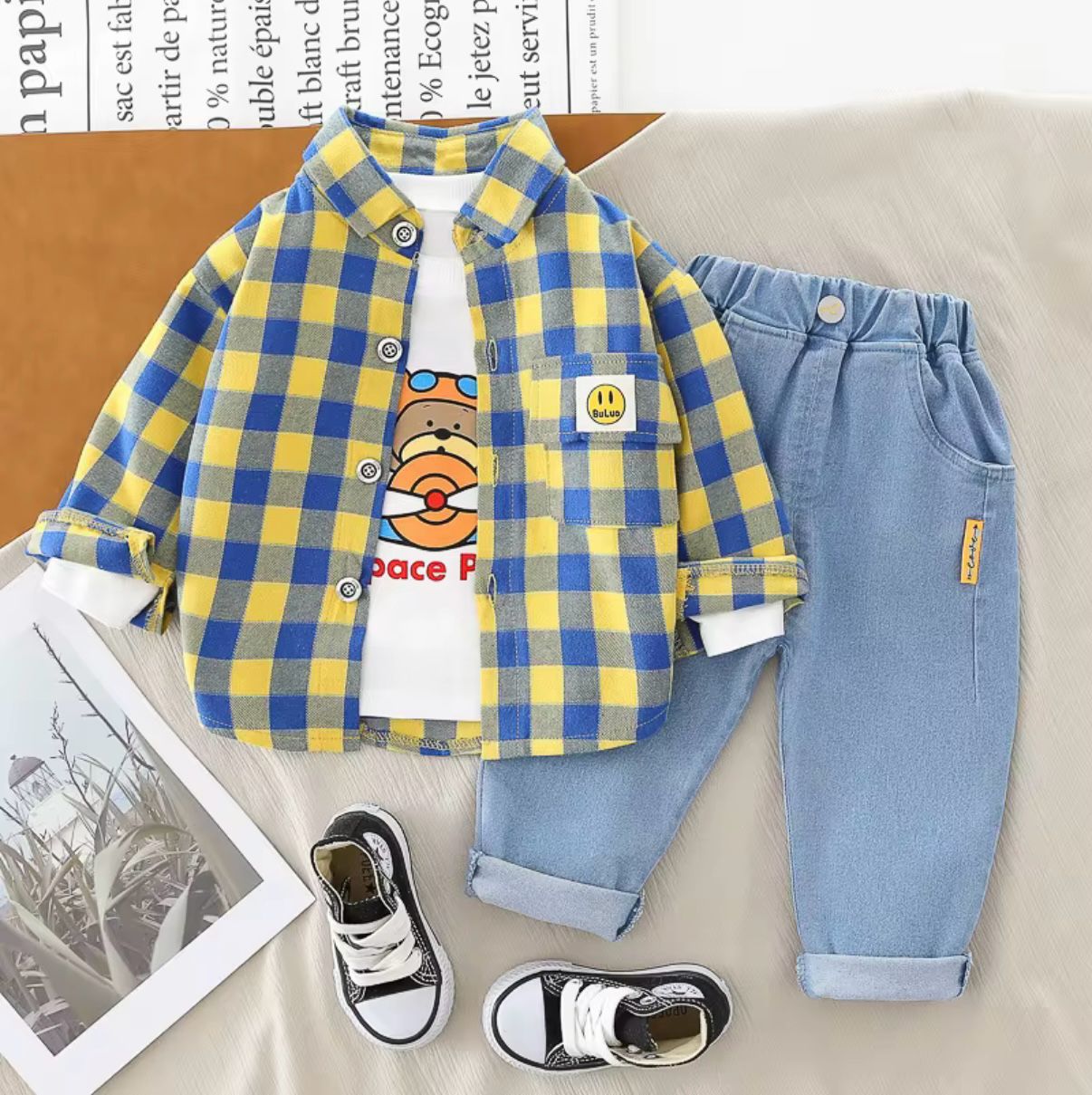 Boy Explorer 3-Piece Toddler Outfit