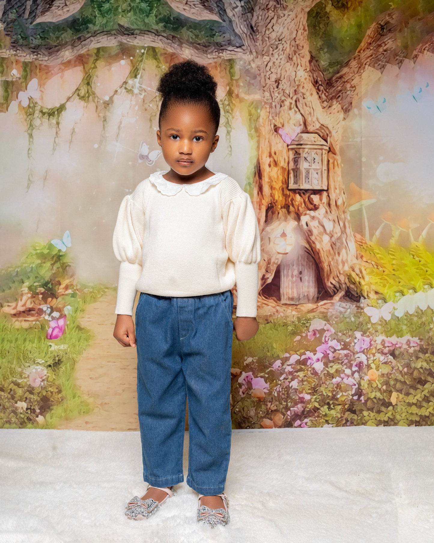 Dark Blue Baby Girl Jeans