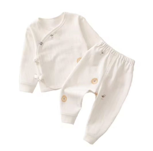 Soft Cotton Animal Print Baby Sleepwear Set