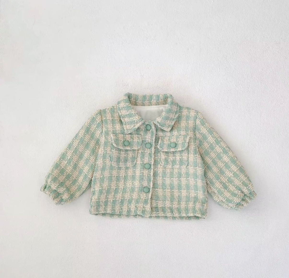 Classic Plaid Tweed Jacket